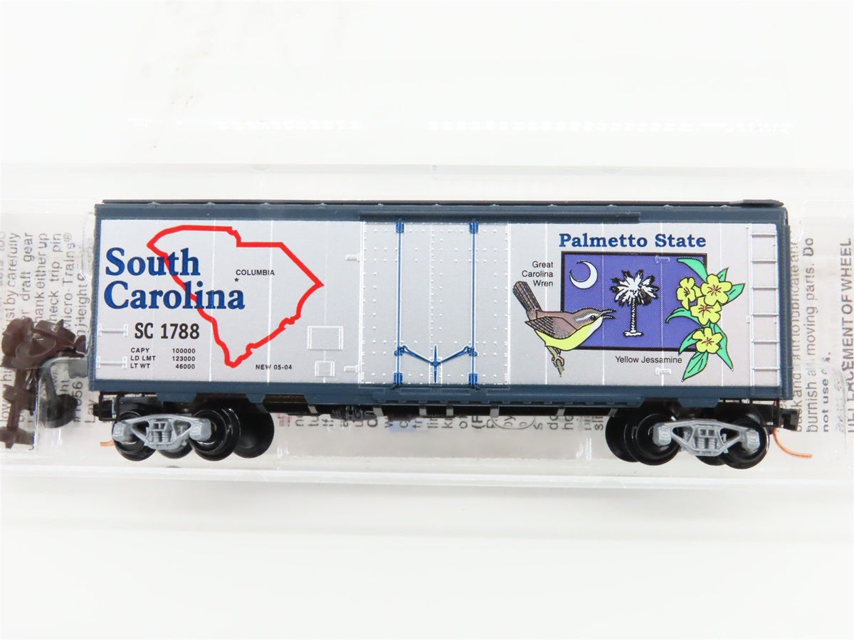N Scale Micro-Trains MTL 21378 SC South Carolina State 40&#39; Box Car #1788