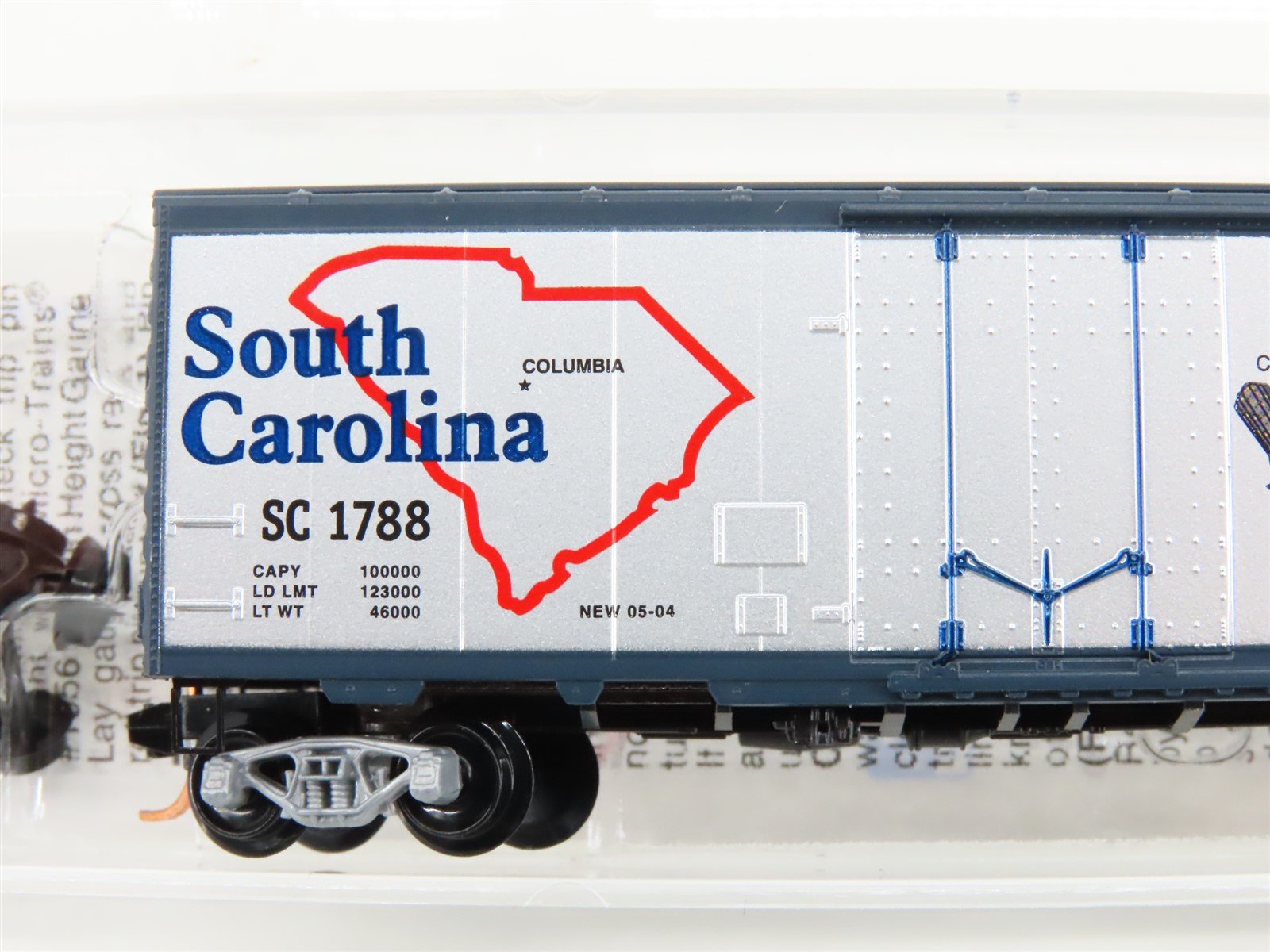 N Scale Micro-Trains MTL 21378 SC South Carolina State 40' Box Car #1788