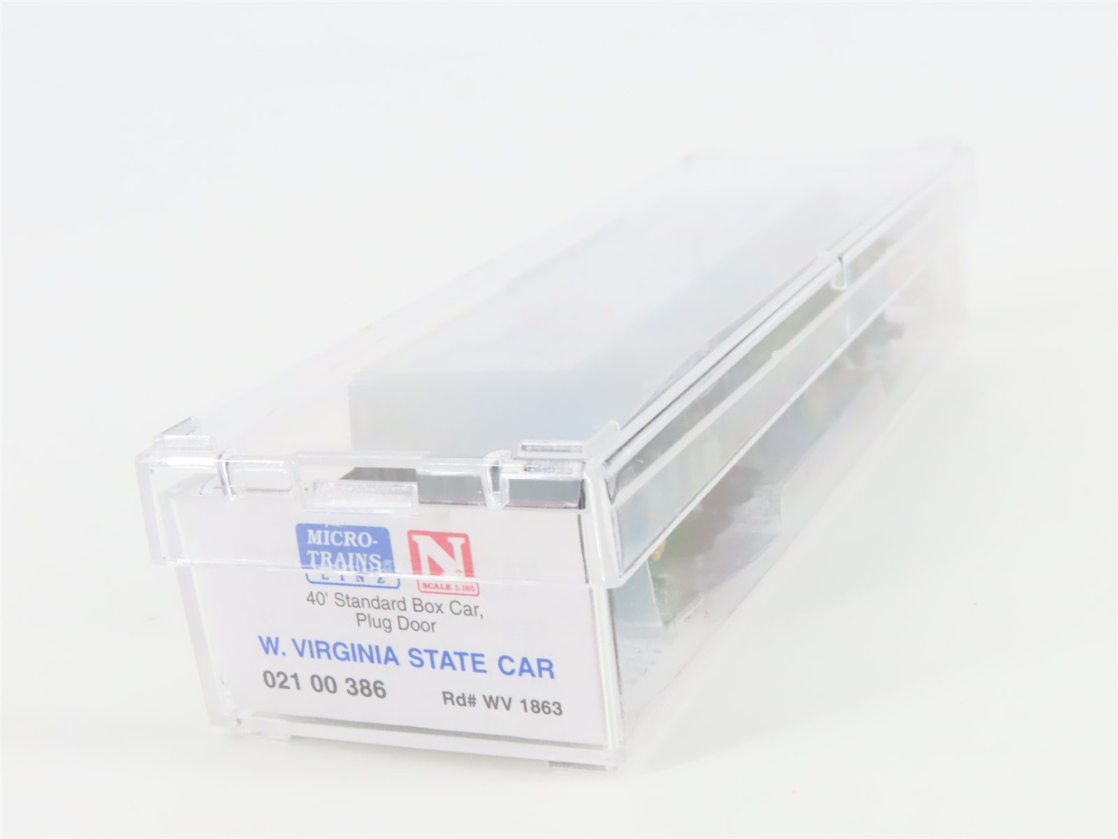 N Scale Micro-Trains MTL 02100386 WV West Virginia State 40' Box Car #1863