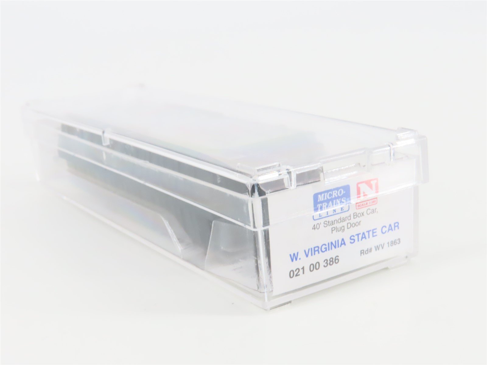 N Scale Micro-Trains MTL 02100386 WV West Virginia State 40' Box Car #1863