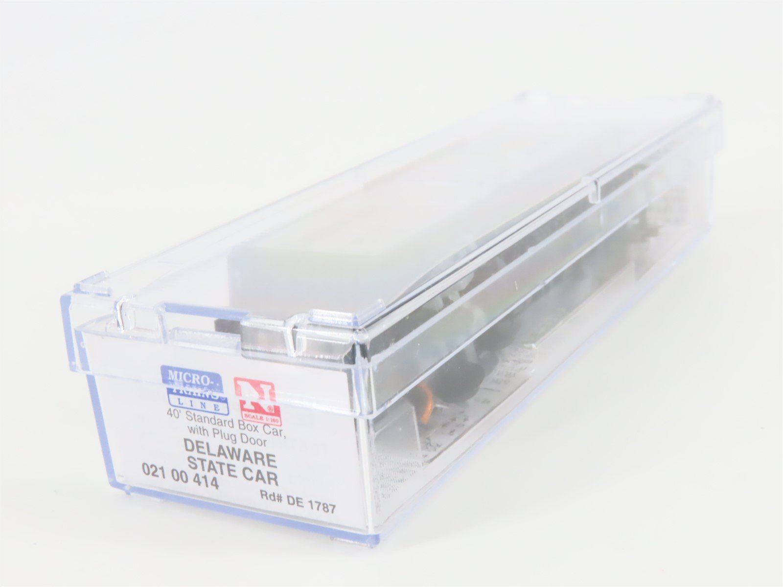 N Scale Micro-Trains MTL 02100414 DE Delaware State 40' Plug Door Box Car #1787