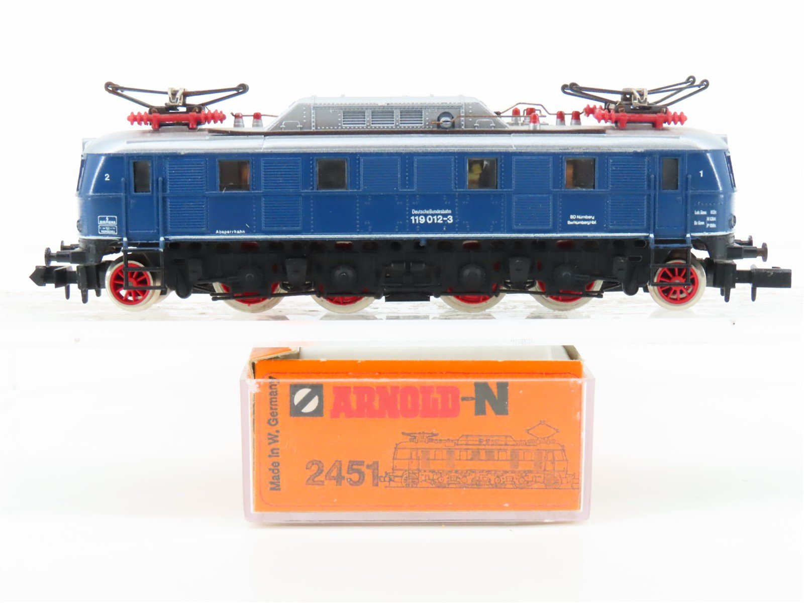N Scale Arnold 2451 DB Deutsche Bahn Class 119 Electric Loco #012-3