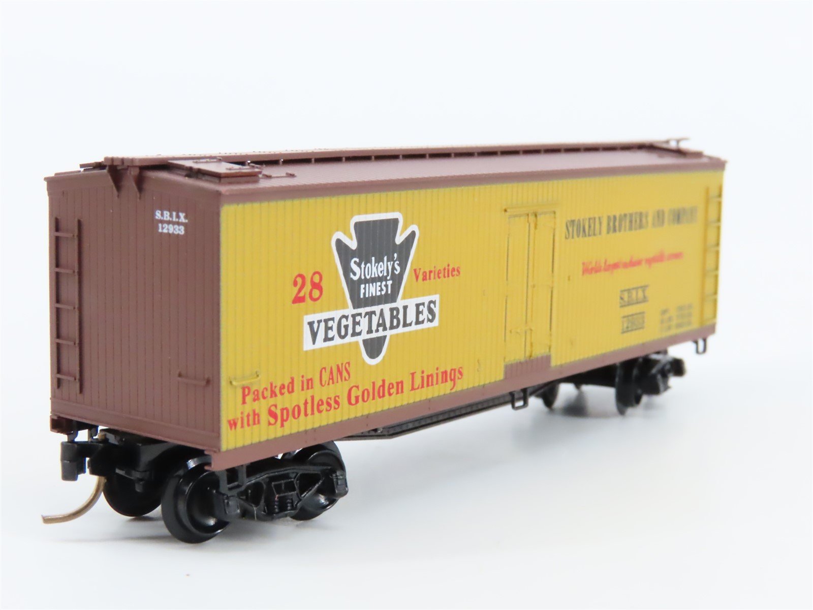 N Scale Micro-Trains MTL 49340 SBIX Stokely Vegetables 40' Wood Reefer #12933