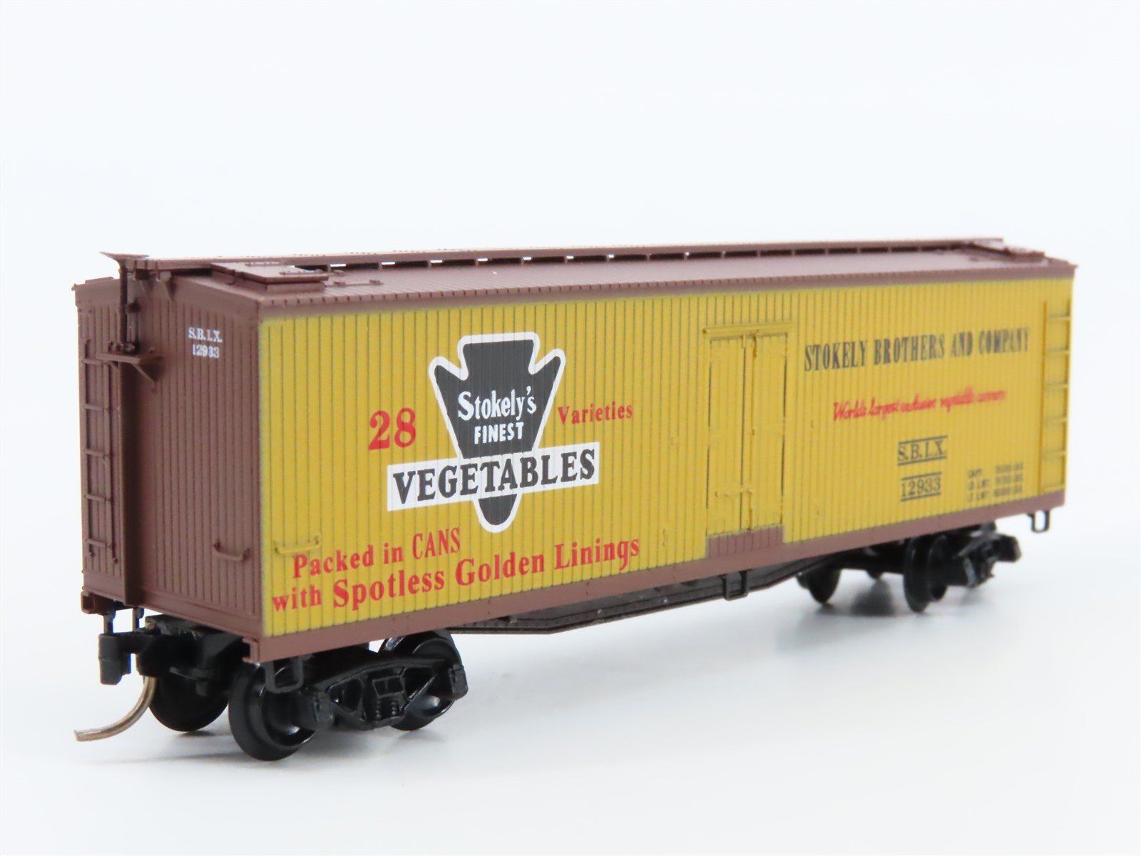 N Scale Micro-Trains MTL 49340 SBIX Stokely Vegetables 40' Wood Reefer #12933