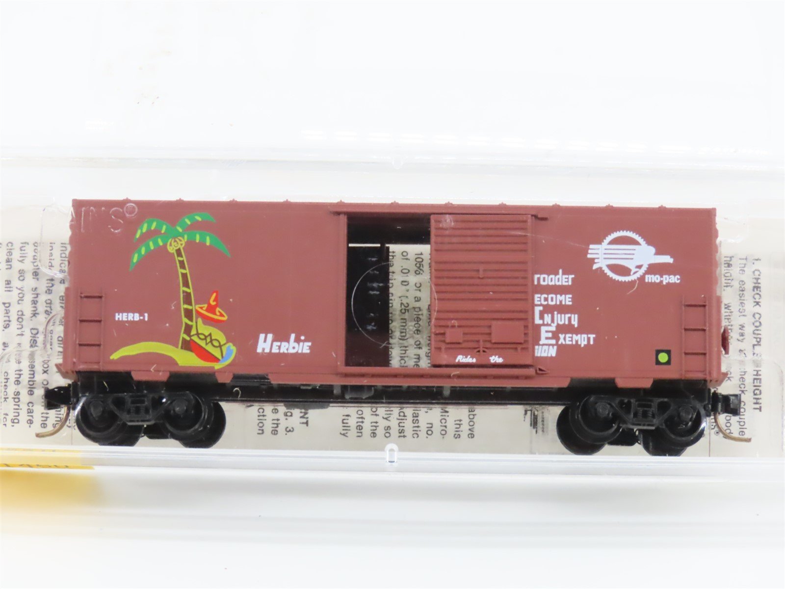 N Scale Micro-Trains MTL 24220 HERB Mo-Pac Herbie 40' Single Door Box Car #1