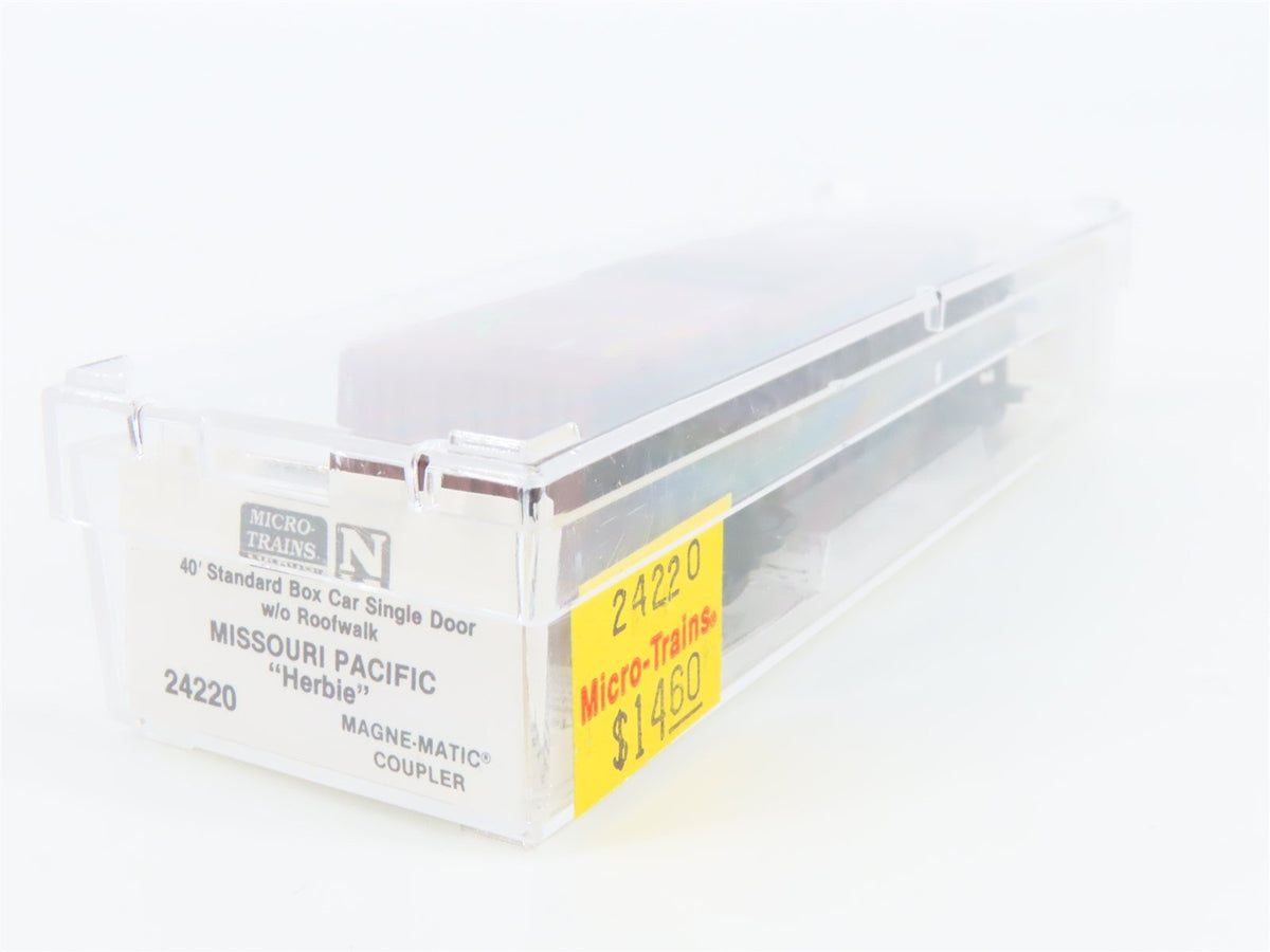 N Scale Micro-Trains MTL 24220 HERB Mo-Pac Herbie 40&#39; Single Door Box Car #1