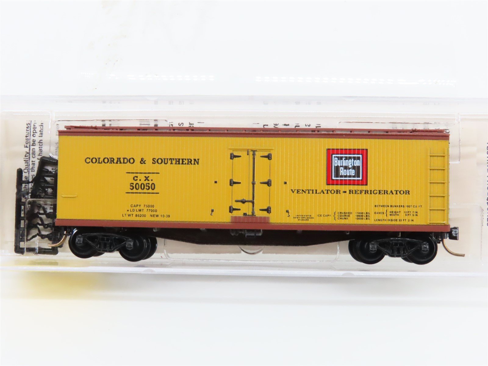 N Scale Micro-Trains MTL 49370 CX Colorado & Southern 40' Wood Reefer #50050