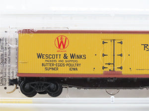 N Scale Micro-Trains MTL 49380 URTC Wescott & Winks 40' Wood Reefer #10700