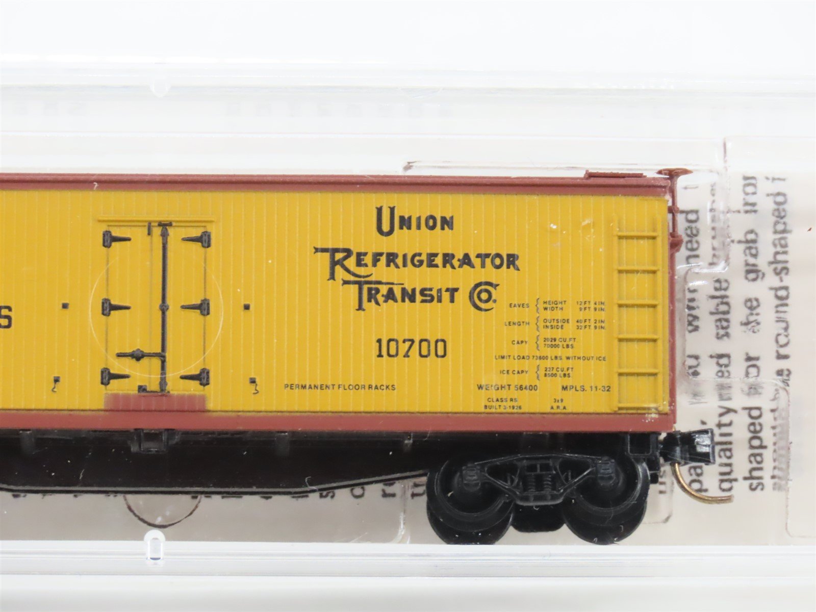 N Scale Micro-Trains MTL 49380 URTC Wescott & Winks 40' Wood Reefer #10700