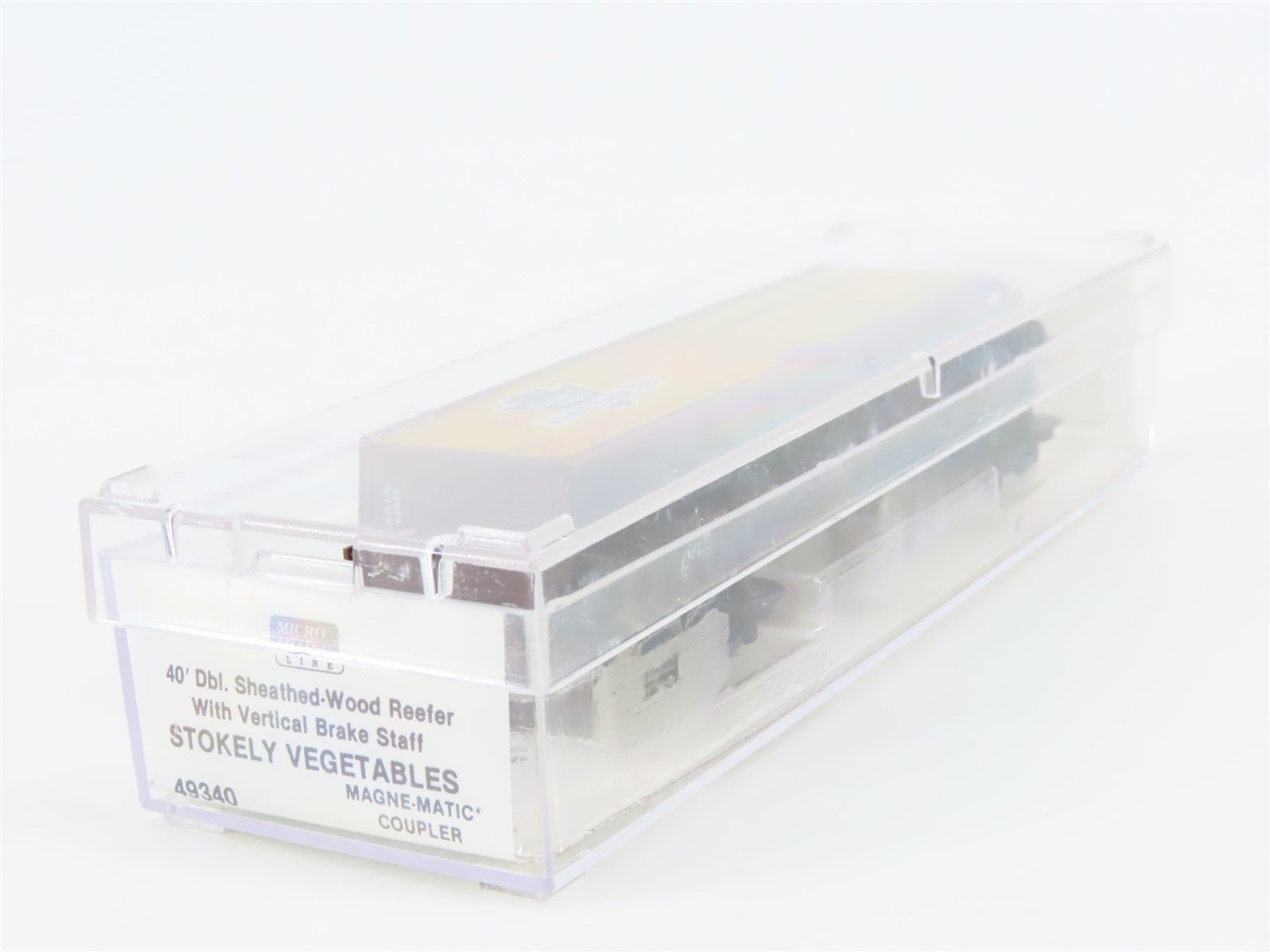 N Scale Micro-Trains MTL 49340 SBIX Stokely Vegetables 40' Wood Reefer #12933