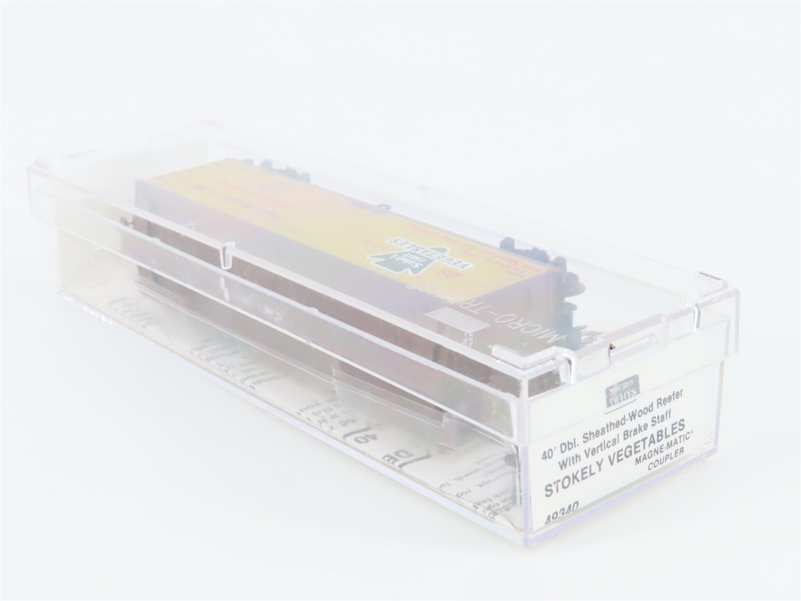 N Scale Micro-Trains MTL 49340 SBIX Stokely Vegetables 40' Wood Reefer #12933