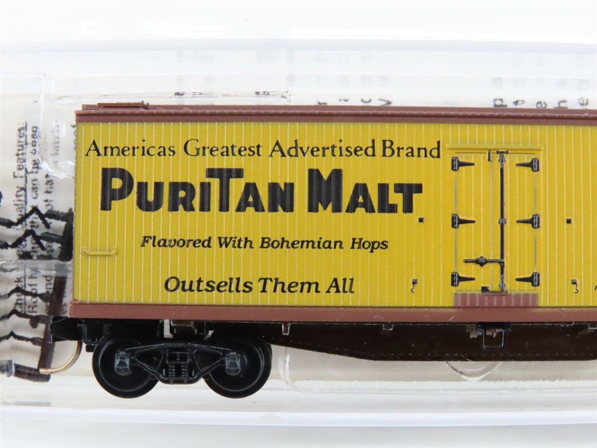 N Scale Micro-Trains MTL 49350 URTC Puritan Malt 40&#39; Wood Reefer #40636