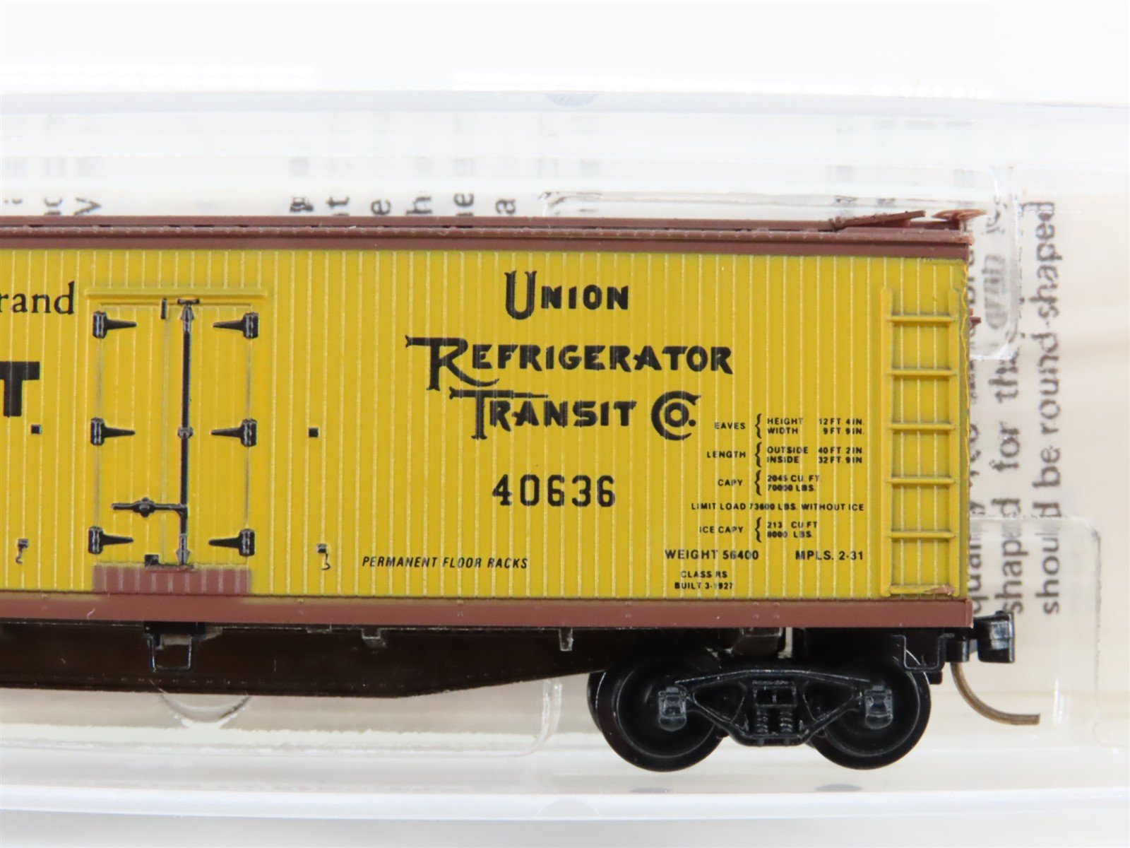 N Scale Micro-Trains MTL 49350 URTC Puritan Malt 40' Wood Reefer #40636