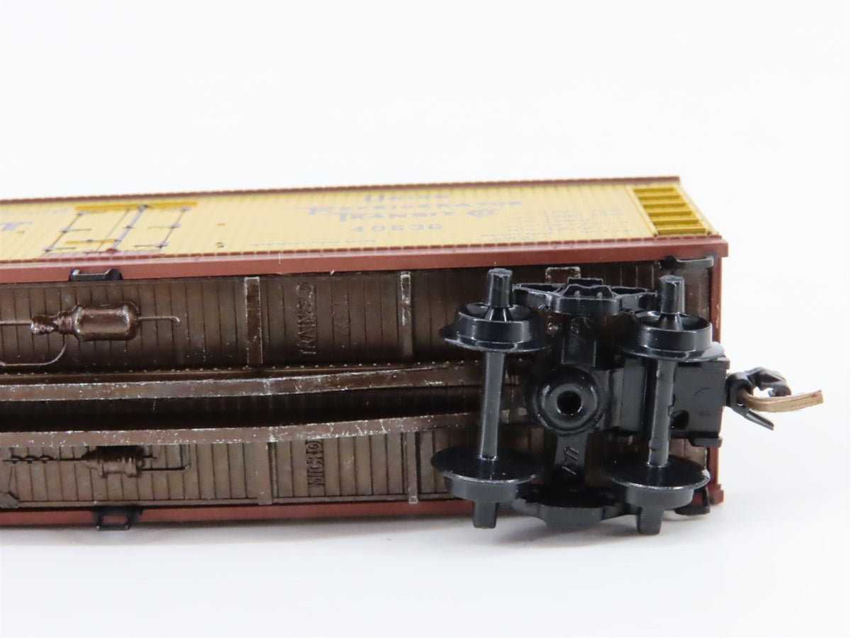 N Scale Micro-Trains MTL 49350 URTC Puritan Malt 40&#39; Wood Reefer #40636