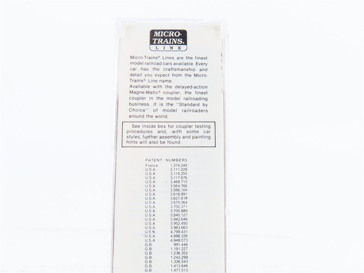 N Scale Micro-Trains MTL 49350 URTC Puritan Malt 40&#39; Wood Reefer #40636
