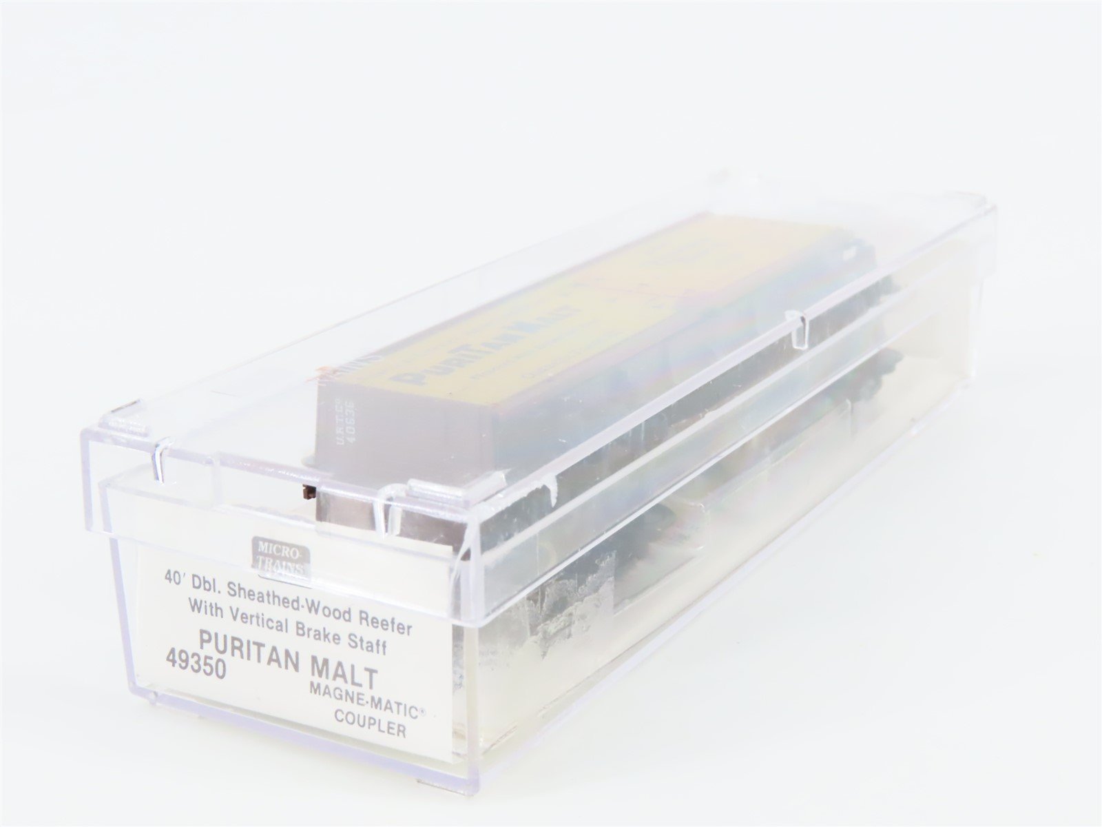N Scale Micro-Trains MTL 49350 URTC Puritan Malt 40' Wood Reefer #40636