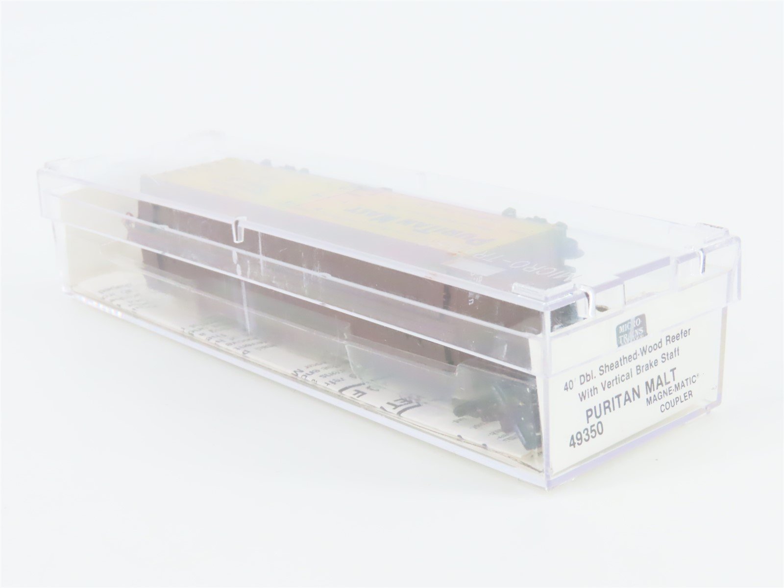 N Scale Micro-Trains MTL 49350 URTC Puritan Malt 40' Wood Reefer #40636