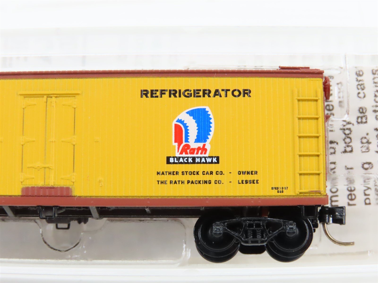 N Scale Kadee Micro-Trains MTL 47310 RPRX Rath Packing 40' Wood Reefer #507