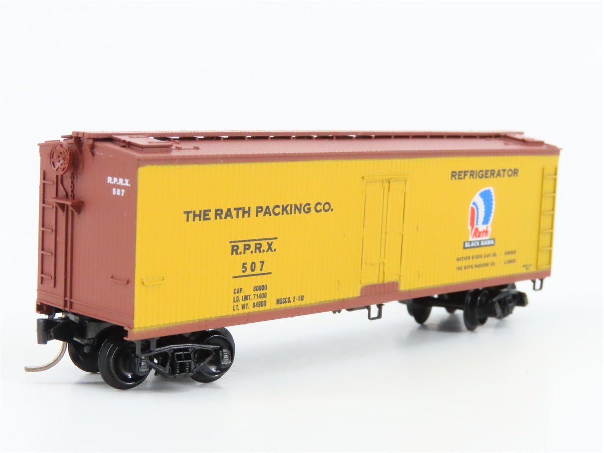N Scale Kadee Micro-Trains MTL 47310 RPRX Rath Packing 40&#39; Wood Reefer #507