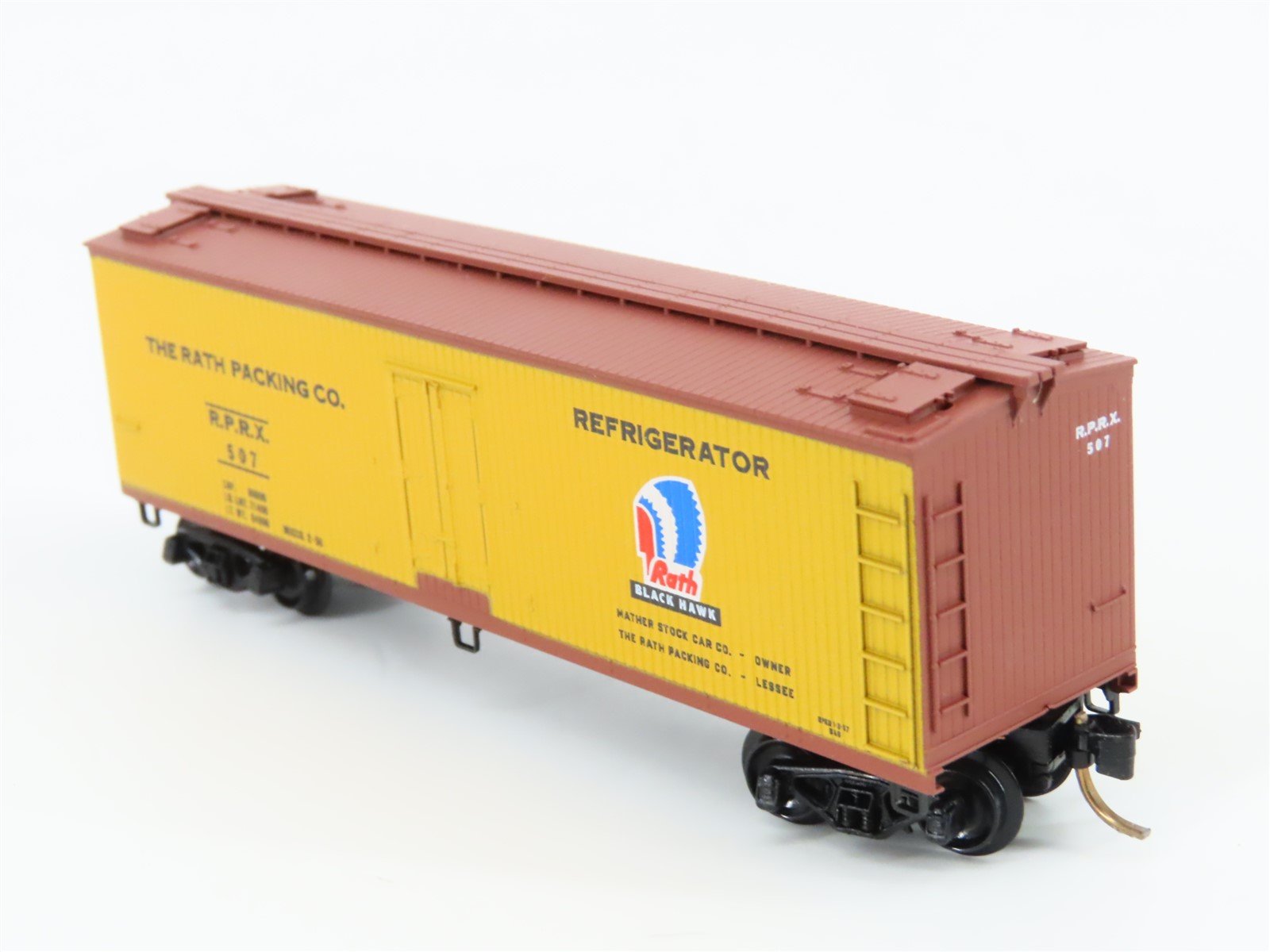 N Scale Kadee Micro-Trains MTL 47310 RPRX Rath Packing 40' Wood Reefer #507