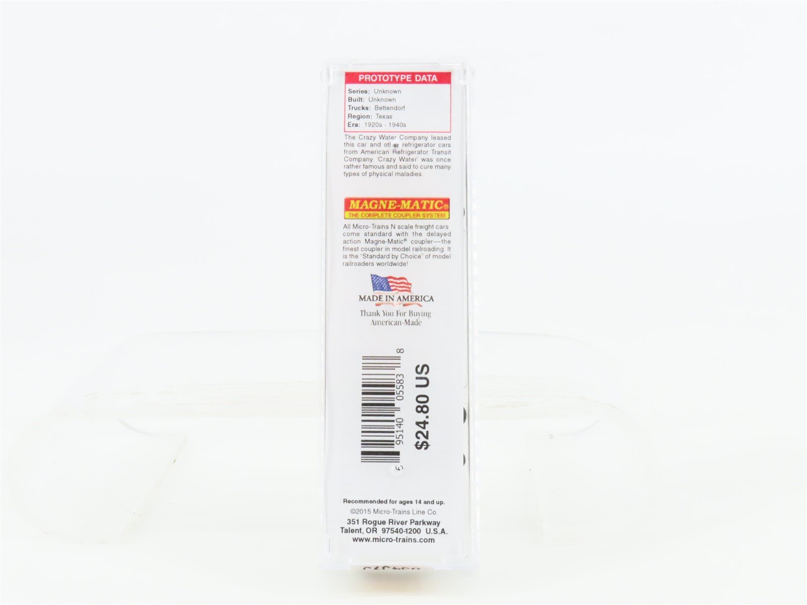 N Scale Micro-Trains MTL 04900230 ART Crazy Water Crystals 40' Wood Reefer #416