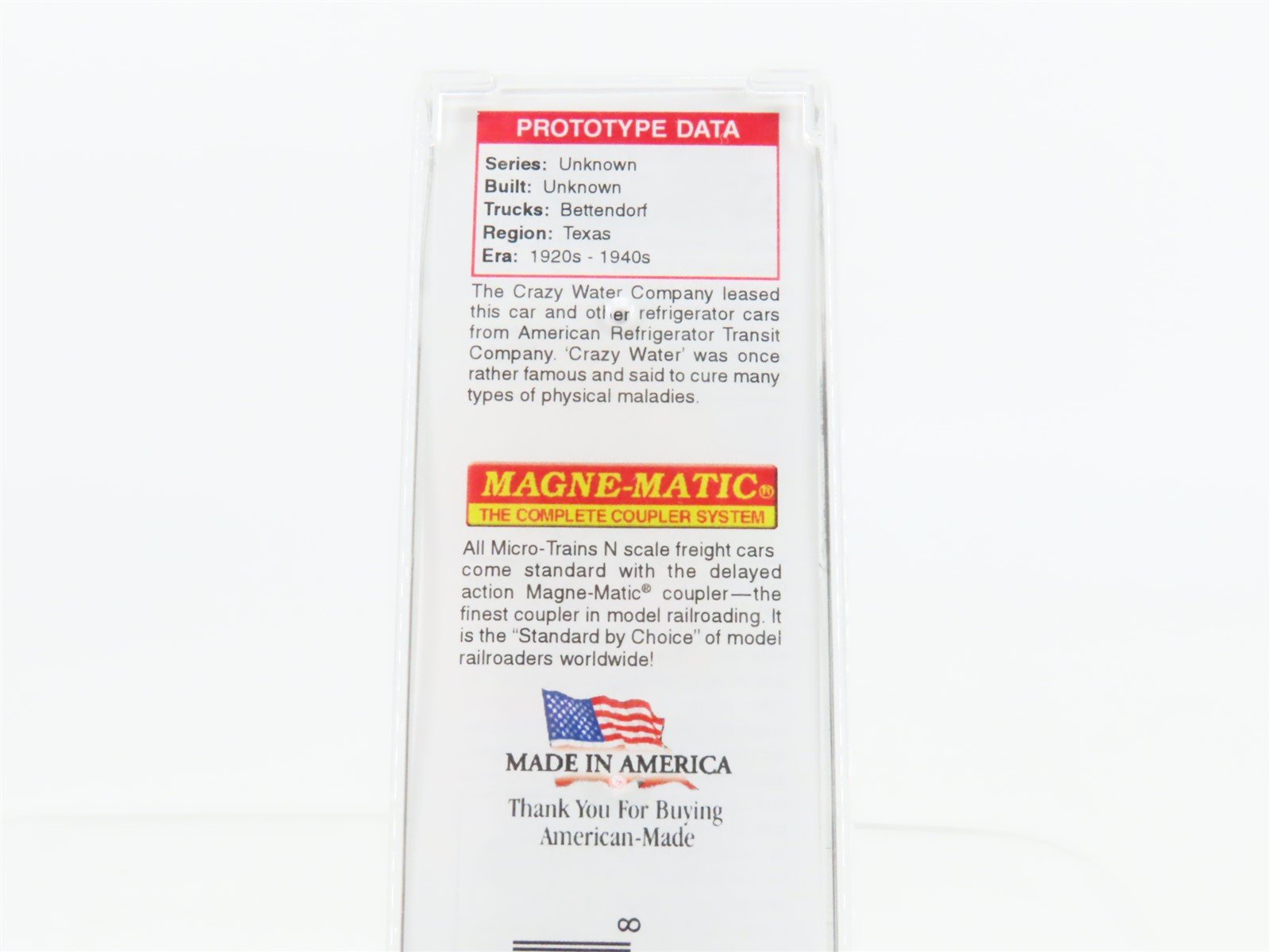 N Scale Micro-Trains MTL 04900230 ART Crazy Water Crystals 40' Wood Reefer #416