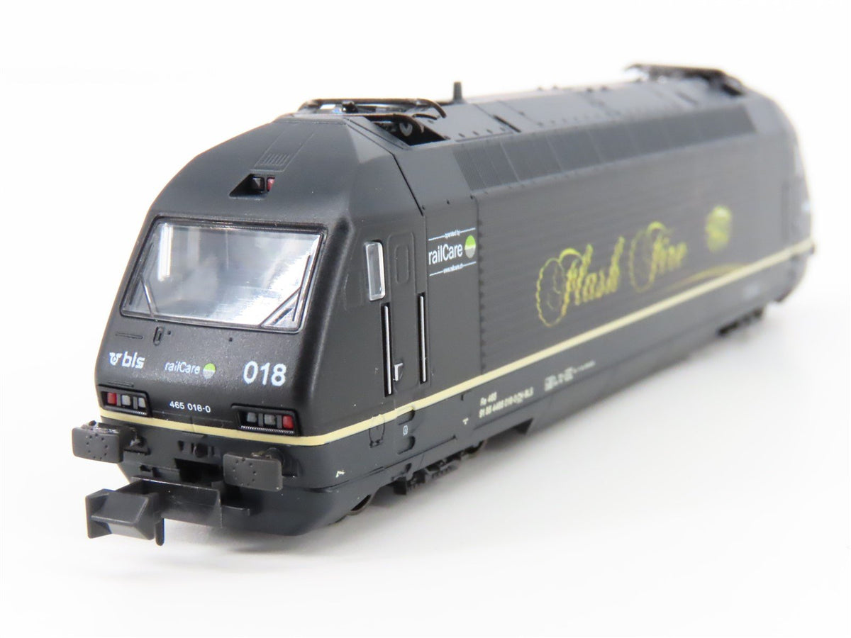 N KATO K137121 BLS Bern-Lotschberg-Simplon &quot;Flash Fire&quot; Re465 Electric #018-0