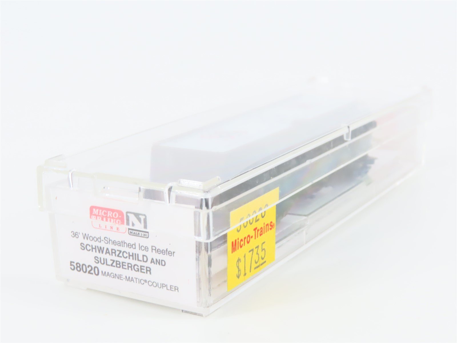 N Scale Micro-Trains MTL 58020 CBTCO Schwarzchild & Sulzberger 36' Reefer #1675