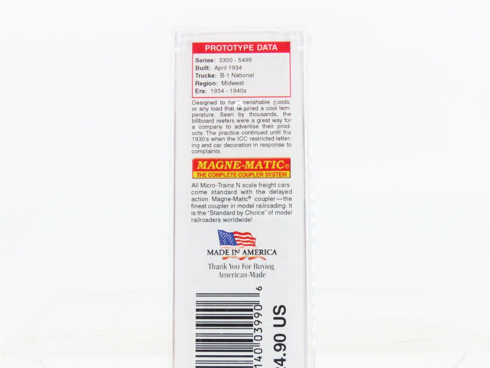 N Scale Micro-Trains MTL 04900610 MRX Morrell's Pride 40' Wood Reefer #5330