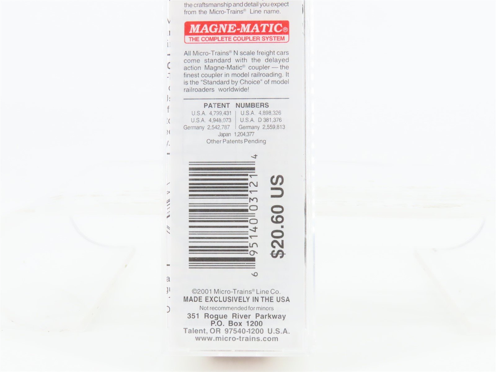 N Scale Micro-Trains MTL 49010 CRLX Cudahy Old Dutch Cleanser 40' Reefer #2954