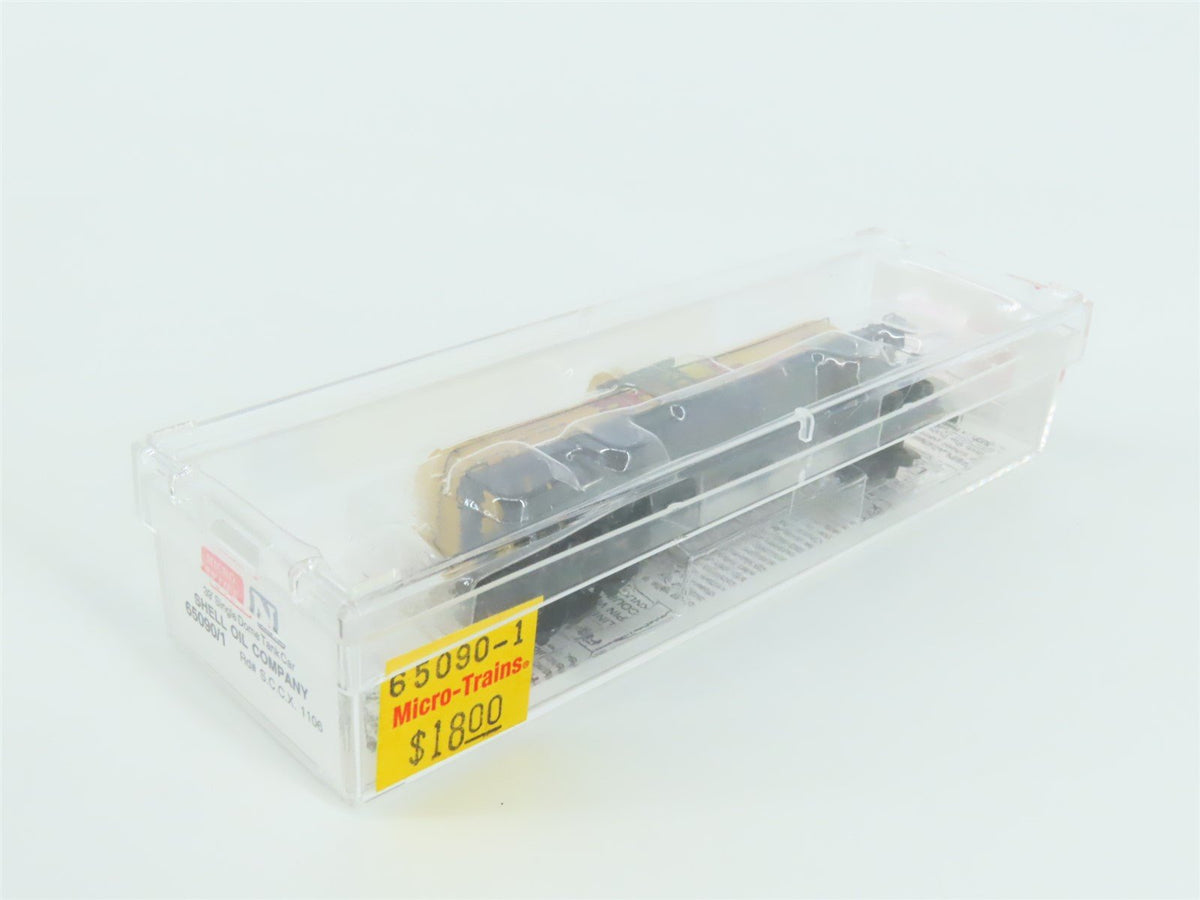 N Micro-Trains MTL 65090/1 SCCX Shell Oil Company 39&#39; Single Dome Tank Car #1106