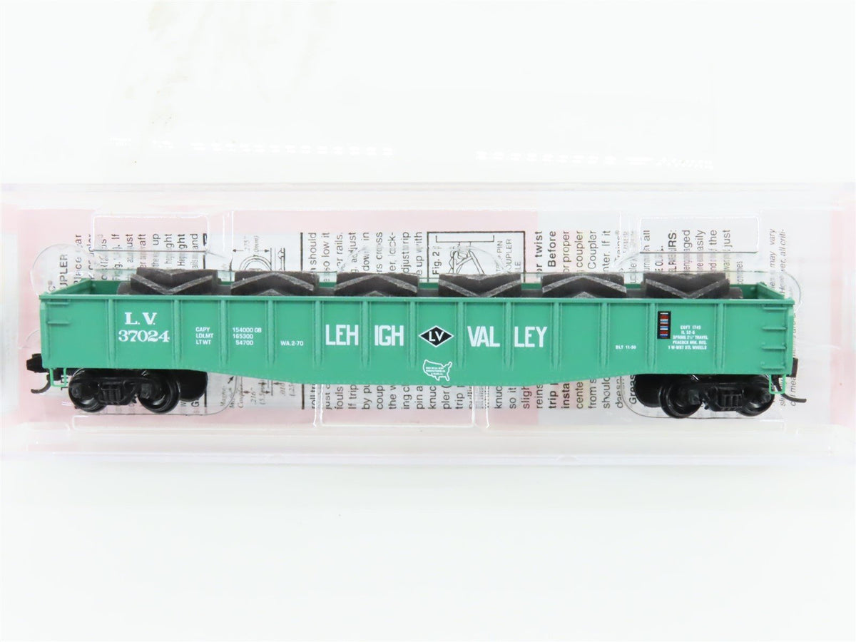 N Scale Micro-Trains MTL NSE 06-24 LV Lehigh Valley 50&#39; Gondola #37024 w/ Load