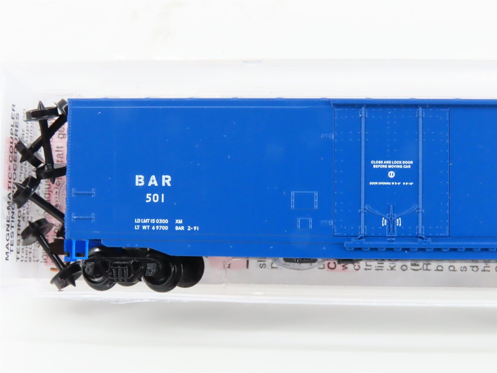N Scale Micro-Trains MTL 03800390 BAR Bangor & Aroostook Fraser 50' Box Car #501