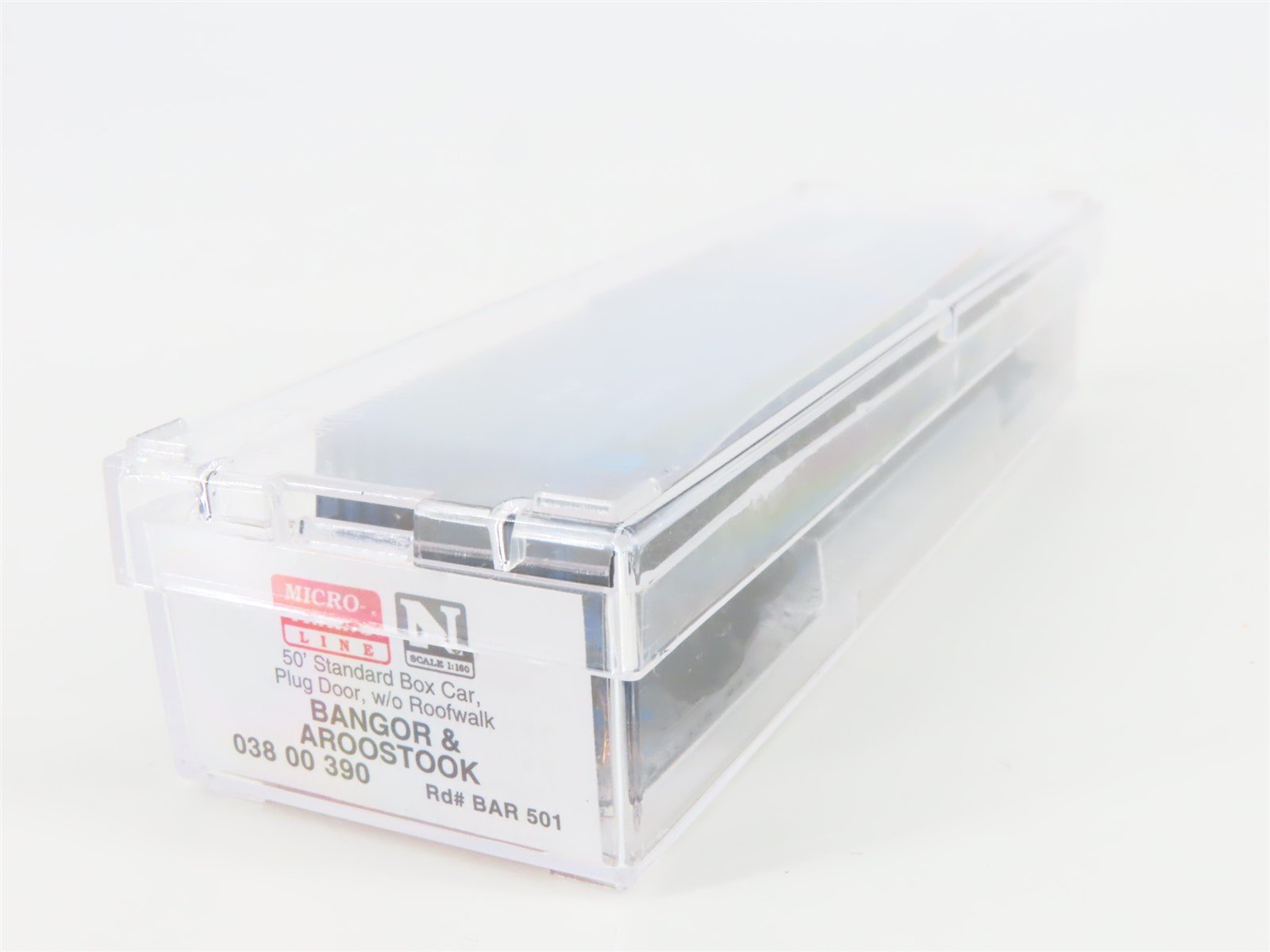 N Scale Micro-Trains MTL 03800390 BAR Bangor & Aroostook Fraser 50' Box Car #501