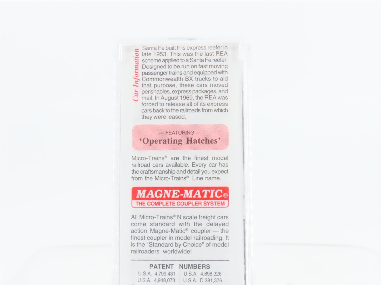 N Scale Micro-Trains MTL 52030 REX Santa Fe REA Express 52' 2