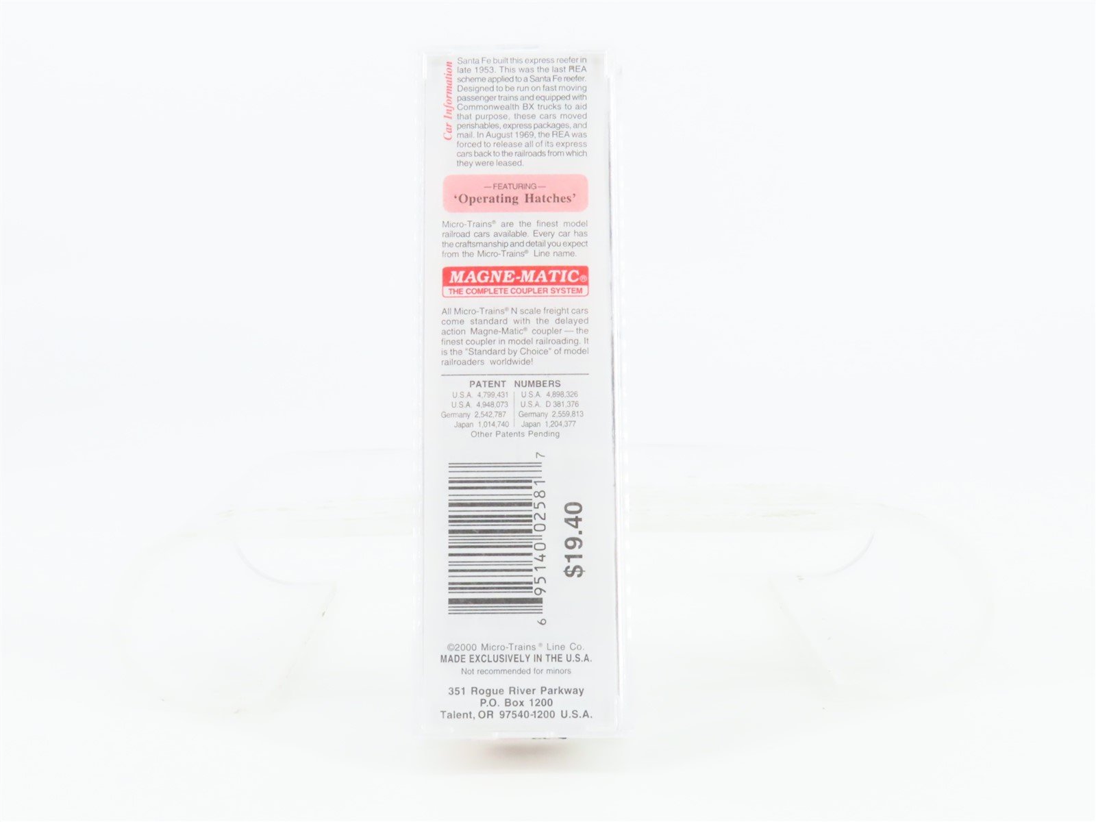 N Scale Micro-Trains MTL 52030 REX Santa Fe REA Express 52' 2