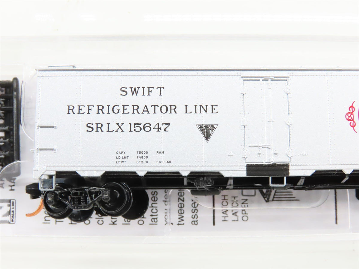 N Scale Micro-Trains MTL 05900150 SRLX Swift&#39;s Premium 40&#39; Steel Reefer #15647