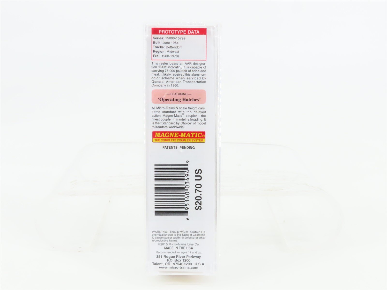 N Scale Micro-Trains MTL 05900150 SRLX Swift's Premium 40' Steel Reefer #15647