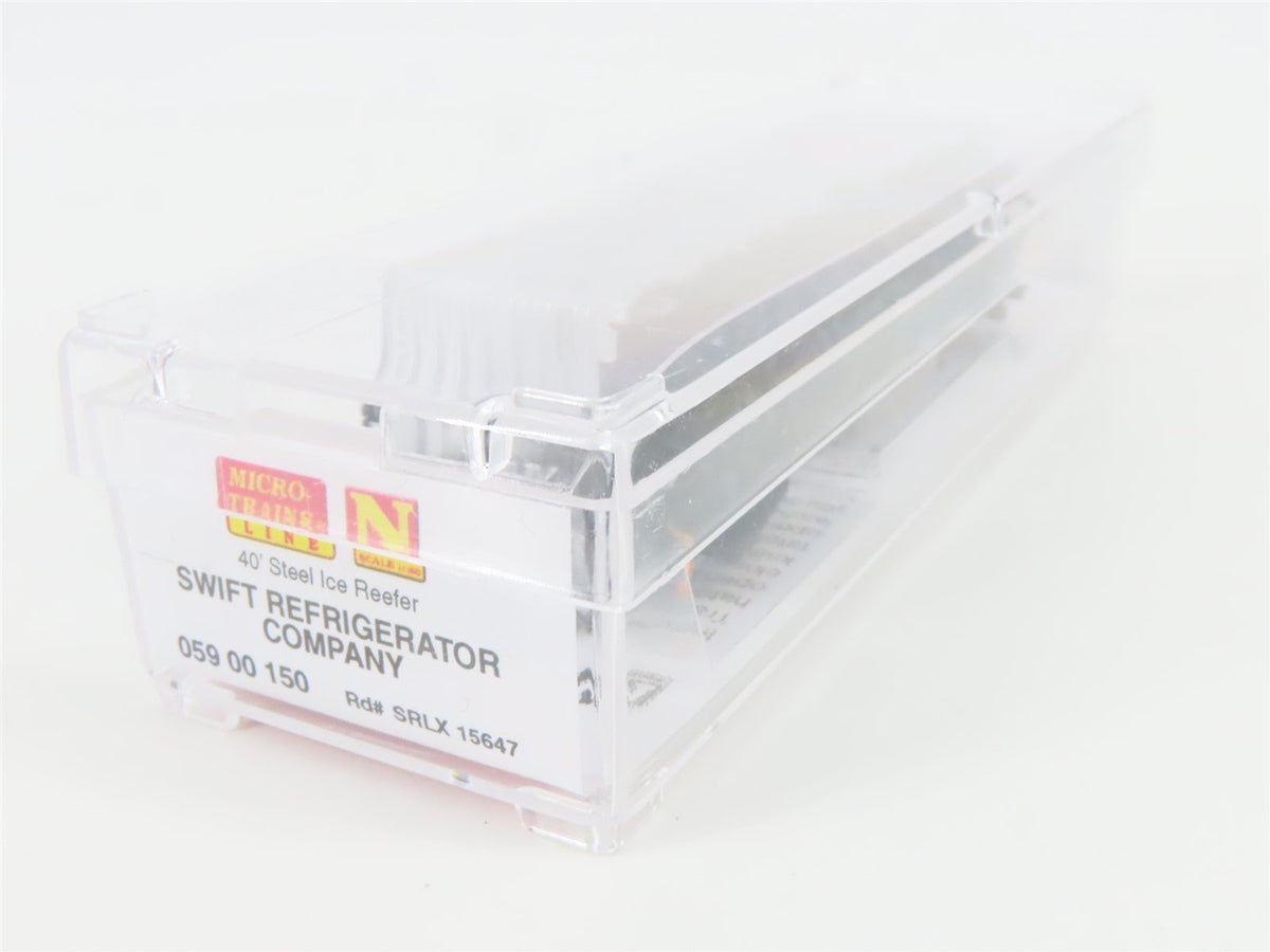 N Scale Micro-Trains MTL 05900150 SRLX Swift&#39;s Premium 40&#39; Steel Reefer #15647