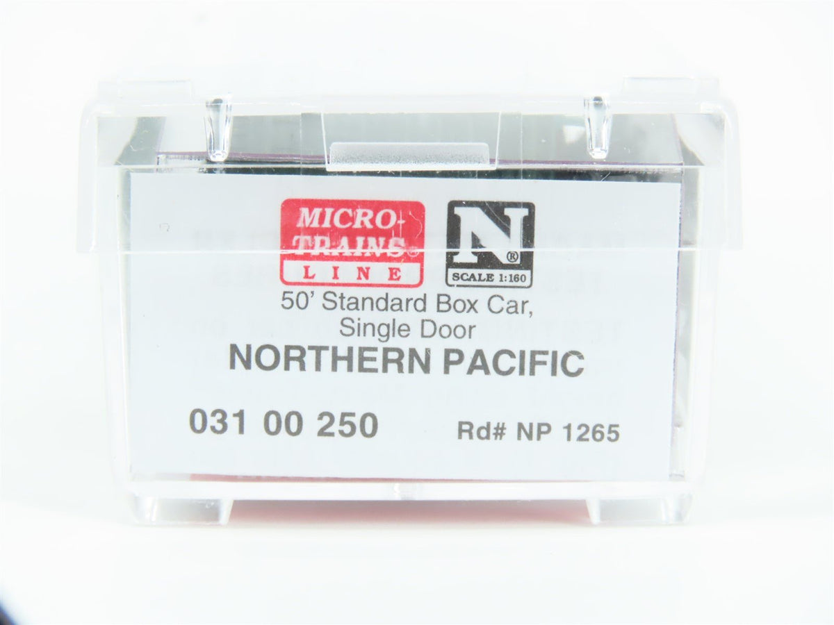 N Micro-Trains MTL 03100250 NP Northern Pacific 50&#39; Single Door Box Car #1265