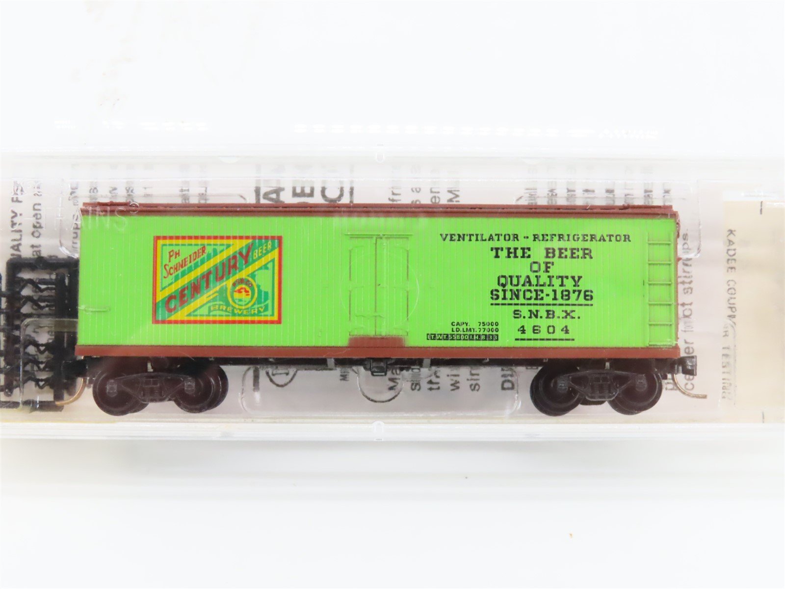 N Scale Kadee Micro-Trains MTL 47090 SNBX Century Beer 40' Wood Reefer #4604