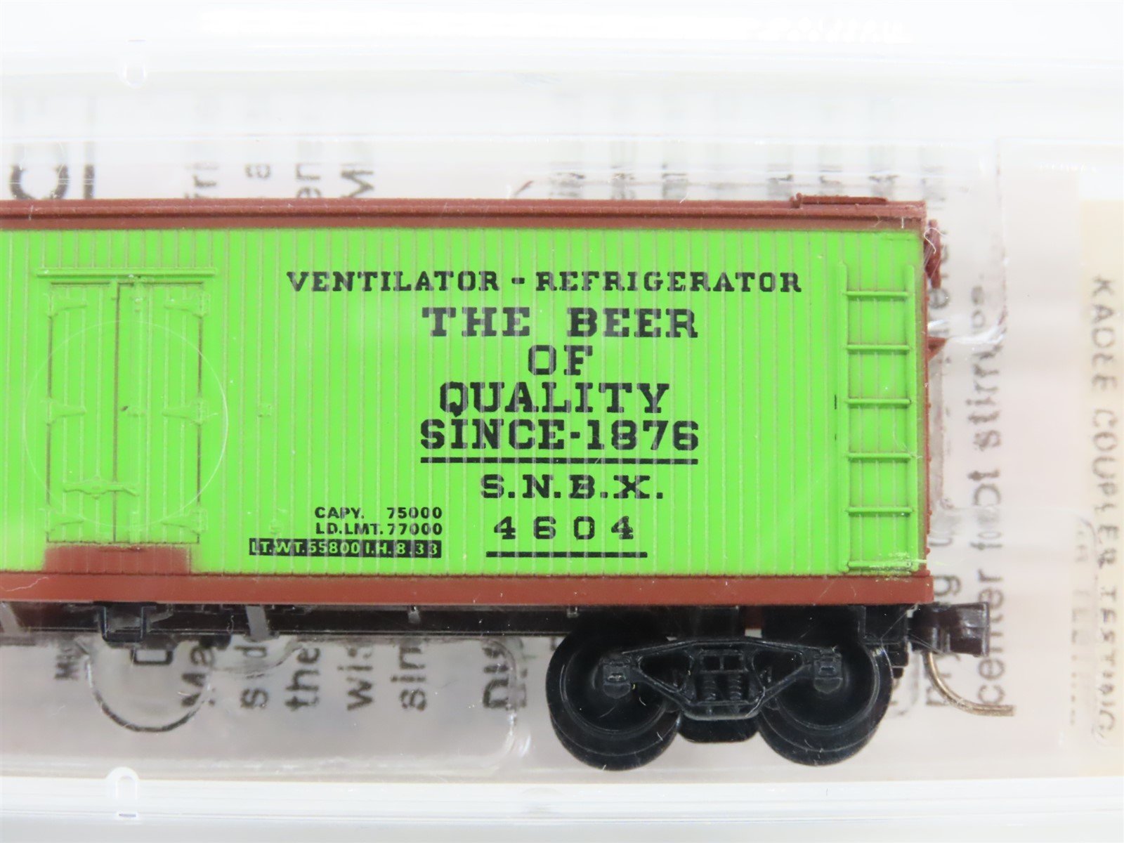 N Scale Kadee Micro-Trains MTL 47090 SNBX Century Beer 40' Wood Reefer #4604