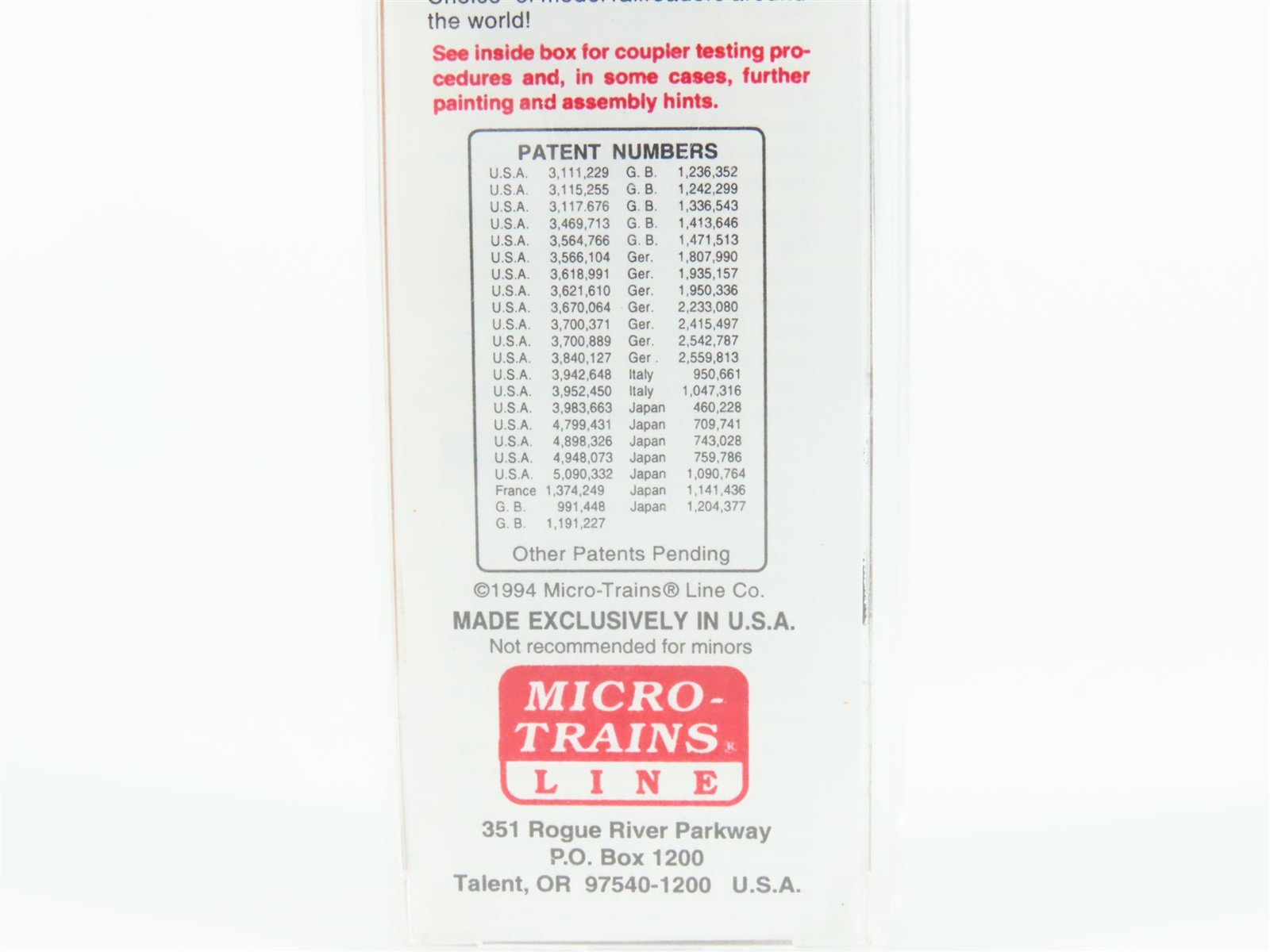 N Micro-Trains MTL 20166 GN Great Northern 