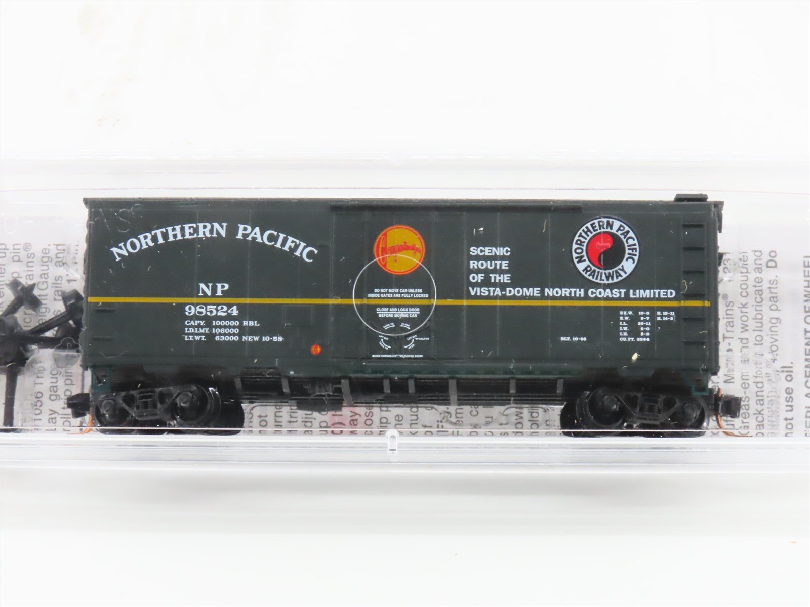 N Scale Micro-Trains MTL 02100170 NP Northern Pacific 40' Box Car #98524