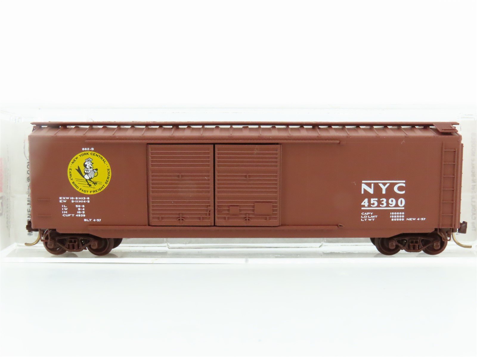 N Micro-Trains MTL 34220 NYC New York Central "Early Bird" 50' Box Car #45390