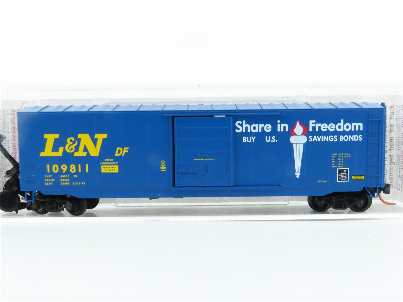 N Scale Micro-Trains MTL 77130 L&N Share in Freedom 50' Box Car #109811
