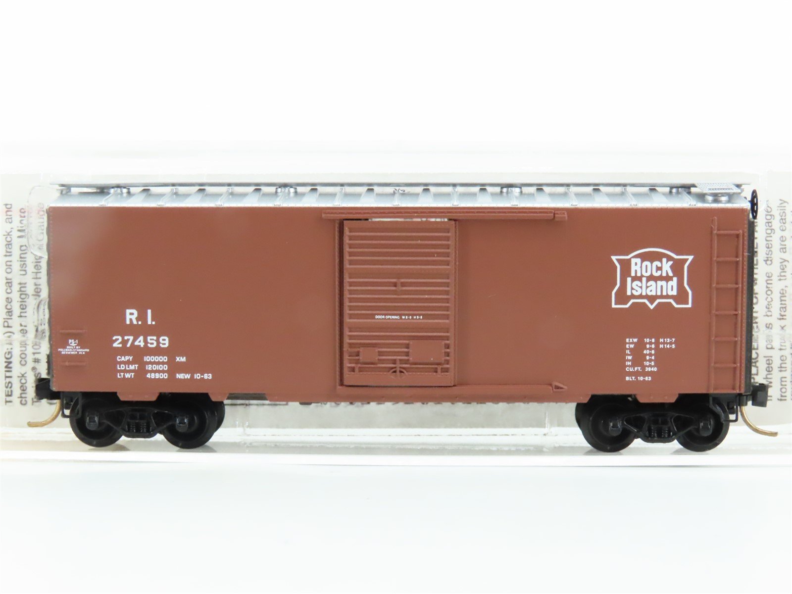 N Scale Micro-Trains MTL 20058 RI Rock Island 40' Single Door Box Car #27459