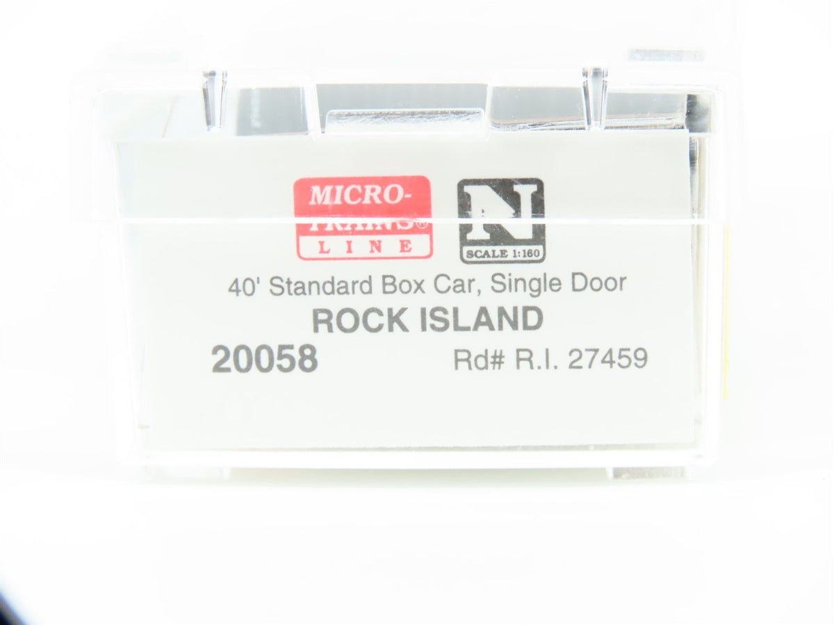 N Scale Micro-Trains MTL 20058 RI Rock Island 40&#39; Single Door Box Car #27459