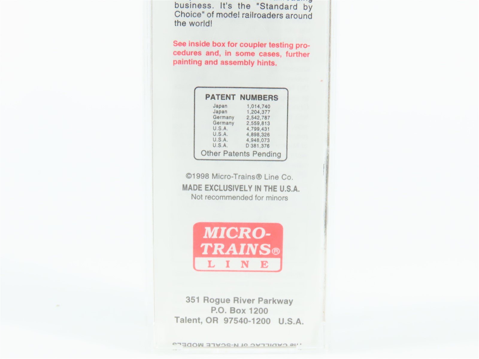 N Scale Micro-Trains MTL 20058 RI Rock Island 40' Single Door Box Car #27459