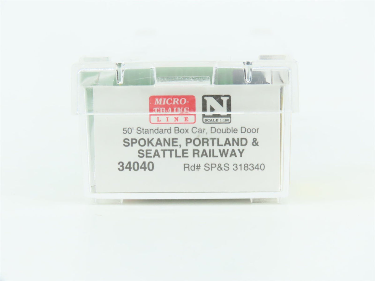 N Micro-Trains MTL 34040 SP&amp;S Seattle Portland &amp; Seattle 50&#39; Box Car #318340